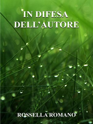 cover image of In Difesa Dell'autore